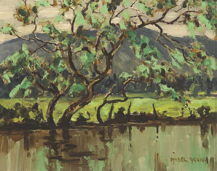 A RIVER IN SPRING TIME by Mabel Young sold for 1,400 at Whyte's Auctions