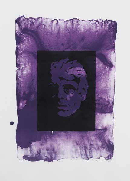 W.B. YEATS STUDY IN PURPLE, 1991 by Louis le Brocquy HRHA (1916-2012) at Whyte's Auctions