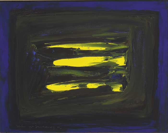 YELLOW AND BLUE BOG, 2003 by Sen McSweeney HRHA (1935-2018) at Whyte's Auctions