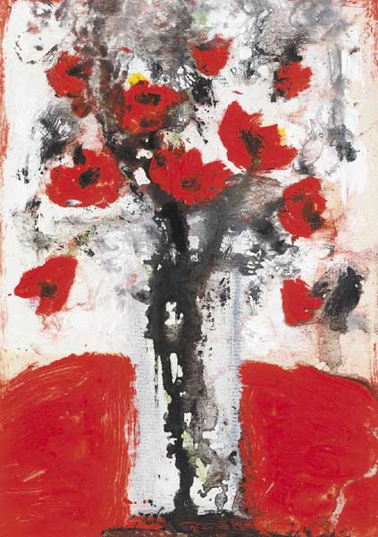 WILD RED FLOWERS, 2006 by Neil Shawcross MBE RHA HRUA (b.1940) at Whyte's Auctions
