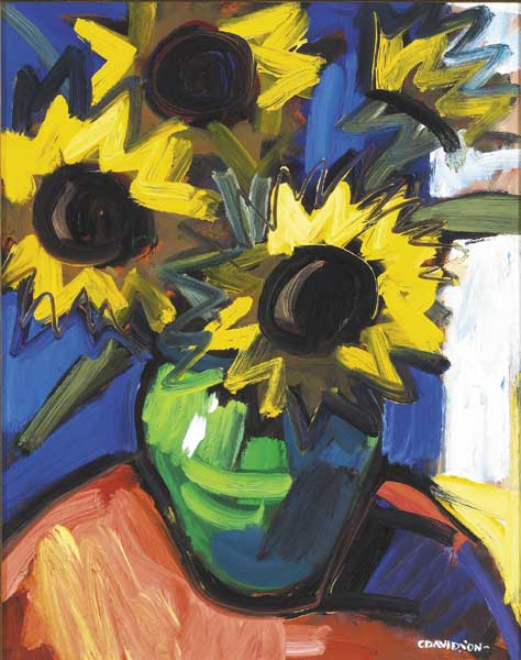 SUNFLOWERS by Colin Davidson sold for �2,400 at Whyte's Auctions