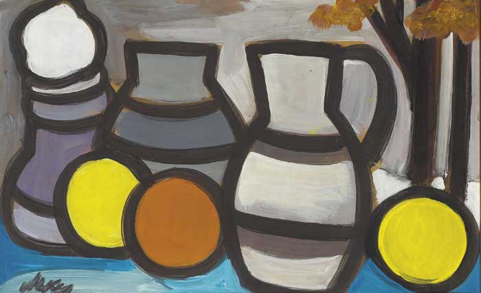 STILL LIFE WITH TWO TREES by Markey Robinson (1918-1999) at Whyte's Auctions