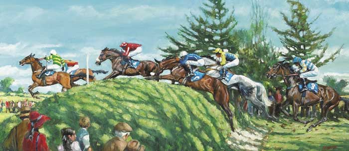 THE LA TOUCHE CUP, PUNCHESTOWN by Roy Lyndsay (b.1945) at Whyte's Auctions
