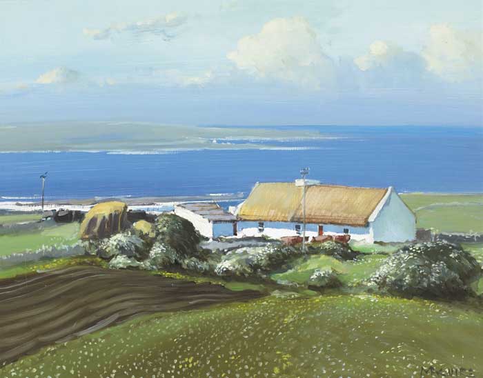 COTTAGE, NEAR DOOLIN, COUNTY CLARE by Cecil Maguire RHA RUA (1930-2020) at Whyte's Auctions