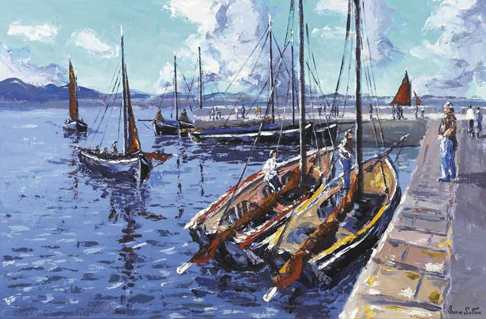REGATTA DAY, ROUNDSTONE, COUNTY GALWAY by Ivan Sutton (b.1944) at Whyte's Auctions