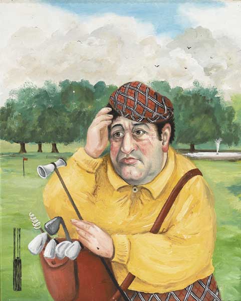Scratch Golfer, 2006 by John Schwatschke (b.1943) at Whyte's Auctions