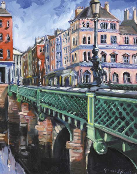 VIEW OVER CAPEL STREET BRIDGE TOWARDS PARLIAMENT STREET, DUBLIN by Gerard Byrne (b.1958) at Whyte's Auctions