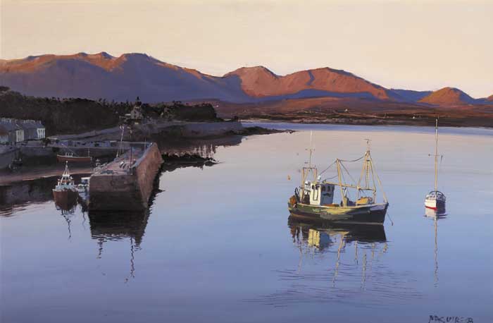 LATE LIGHT OVER ROUNDSTONE, CONNEMARA, 1993 by Cecil Maguire RHA RUA (1930-2020) RHA RUA (1930-2020) at Whyte's Auctions