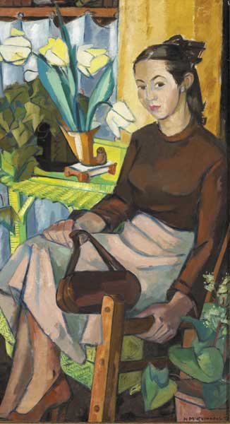 DEIRDRE MC CLENAGHAN (THE ARTIST'S NIECE), 1952 by Norah McGuinness HRHA (1901-1980) HRHA (1901-1980) at Whyte's Auctions