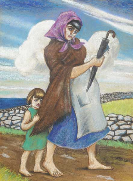 MOTHER AND CHILD by Harry Kernoff RHA (1900-1974) at Whyte's Auctions