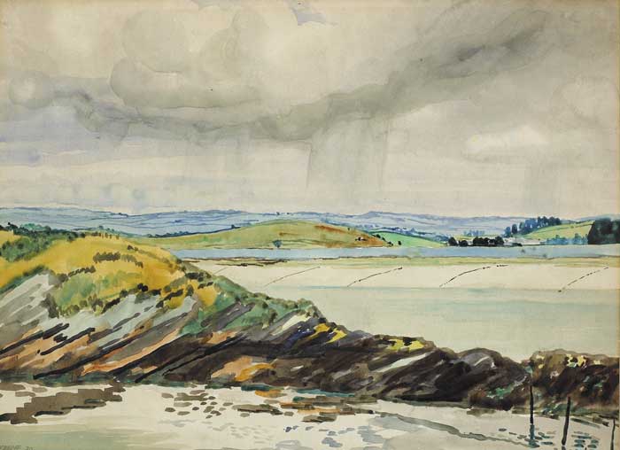 SAND-DUNES, DOLLYMOUNT, 1930 by Harry Kernoff RHA (1900-1974) at Whyte's Auctions