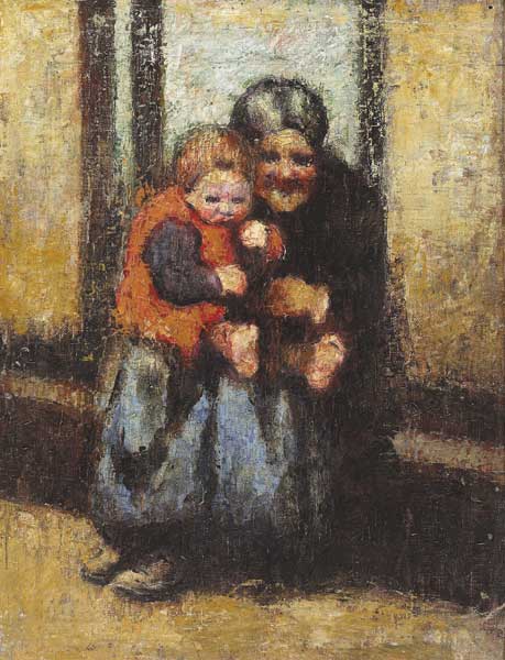 MOTHER AND CHILD by William Conor OBE RHA RUA ROI (1881-1968) OBE RHA RUA ROI (1881-1968) at Whyte's Auctions