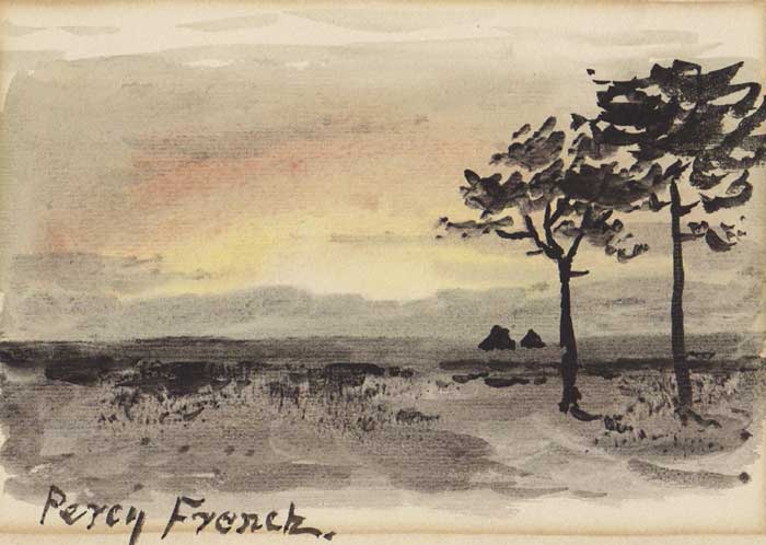 SUNSET SKETCH (c.1910-1920) by William Percy French (1854-1920) at Whyte's Auctions