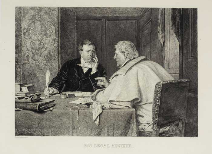 HIS LEGAL ADVISER, 1876 by Erskine Nicol ARA RSA (1825-1904) at Whyte's Auctions
