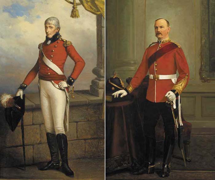 COLONEL THOMAS PEPPER (1774-1857) AND COLONEL CHARLES PEPPER (1845-) (A PAIR) at Whyte's Auctions