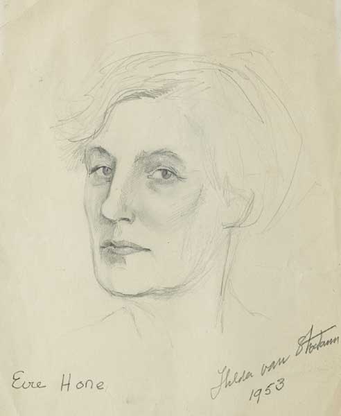 HILDA VAN STOCKHAM, 1953 by Evie Hone HRHA (1894-1955) at Whyte's Auctions