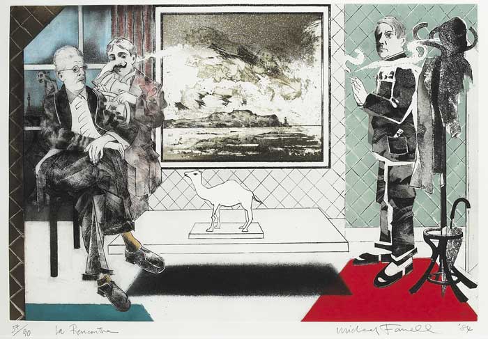 LA RENCONTRE, 1984 by Micheal Farrell (1940-2000) at Whyte's Auctions