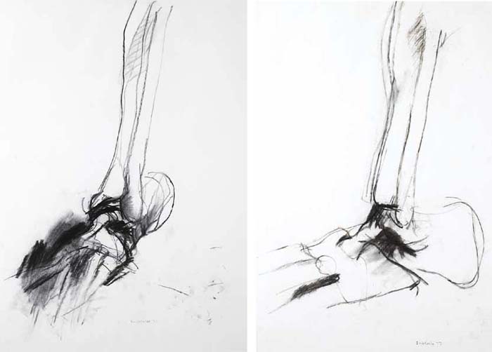 BONE DRAWING NO. 50 and NO. 52, 1972 by Barrie Cooke HRHA (1931-2014) at Whyte's Auctions