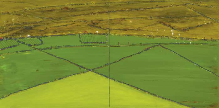 INISHOWEN LANDSCAPE III, 2008 (DIPTYCH) by Willie Evesson sold for �1,400 at Whyte's Auctions