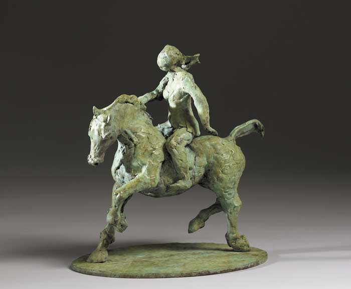 HORSE AND RIDER by Selma McCormack (b.1943) at Whyte's Auctions