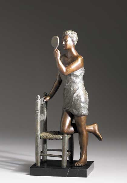GIRL LOOKING IN A MIRROR by Cynthia Moran Killeavy  at Whyte's Auctions