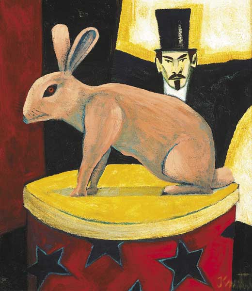 MAGICIAN AND RABBIT by Graham Knuttel (b.1954) at Whyte's Auctions