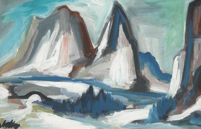 LOWER GLACIER, OBERLAND, SWITZERLAND by Markey Robinson (1918-1999) at Whyte's Auctions