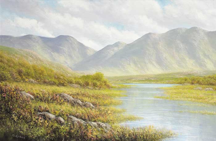 BUNDORRAGHA RIVER, COUNTY MAYO by Gerry Marjoram (b.1936) (b.1936) at Whyte's Auctions