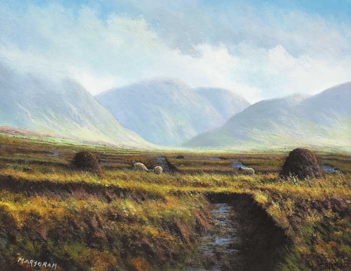 THE MWEELREA RANGE, COUNTY MAYO by Gerry Marjoram (b.1936) at Whyte's Auctions