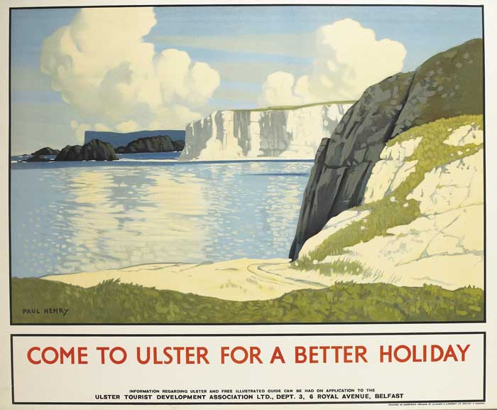 "COME TO ULSTER FOR A BETTER HOLIDAY" by Paul Henry RHA (1876-1958) at Whyte's Auctions