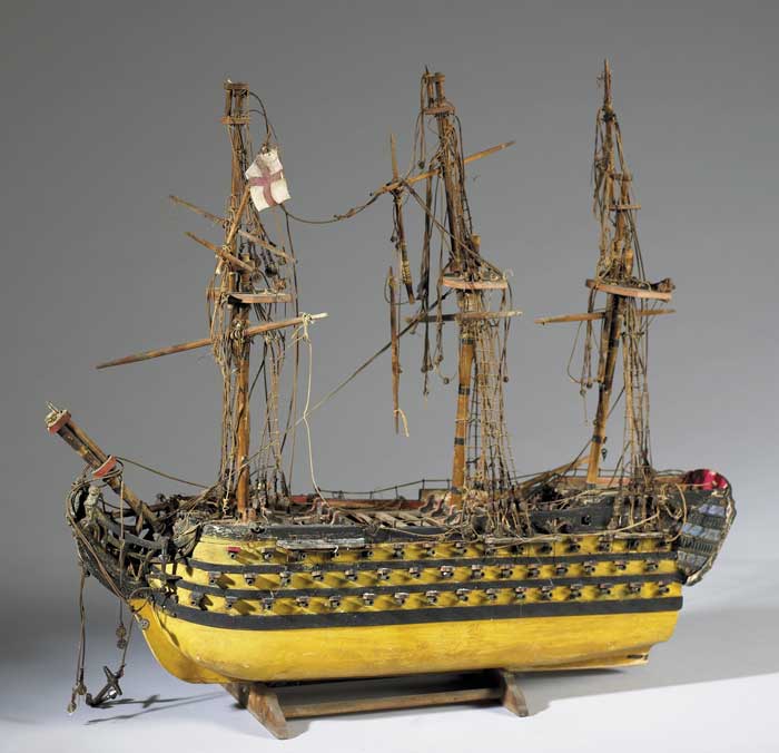 Early 19th Century Wooden Model of HMS Victory at Whyte's Auctions