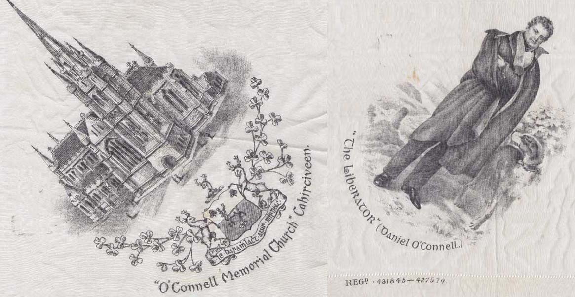 Circa 1850. Daniel OConnell Commemorative Handkerchief at Whyte's Auctions