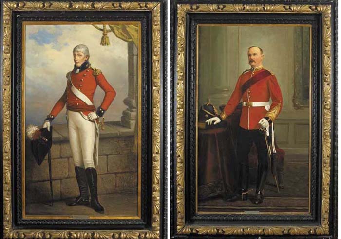 Irish School (19th / 20th Century) Colonel Thomas Pepper (1774-1857) and Colonel Charles Pepper (1845-1915) (A Pair) at Whyte's Auctions