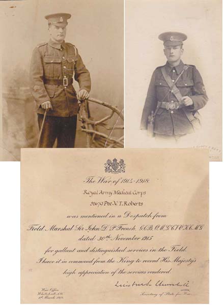 1915 Mention in Despatch by Field Marshal Sir John French of Gallant and distinguished Service. Certificate at Whyte's Auctions