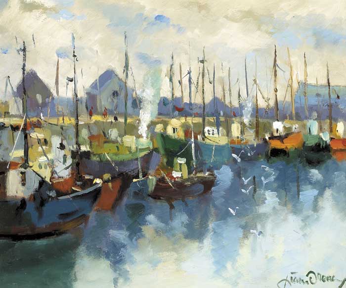 ARKLOW HARBOUR by Liam Treacy (1934 - 2004) at Whyte's Auctions