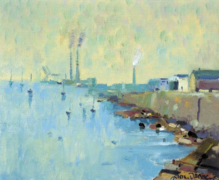 TOWARDS POOLBEG, 1982 by Liam Treacy (1934-2004) (1934-2004) at Whyte's Auctions