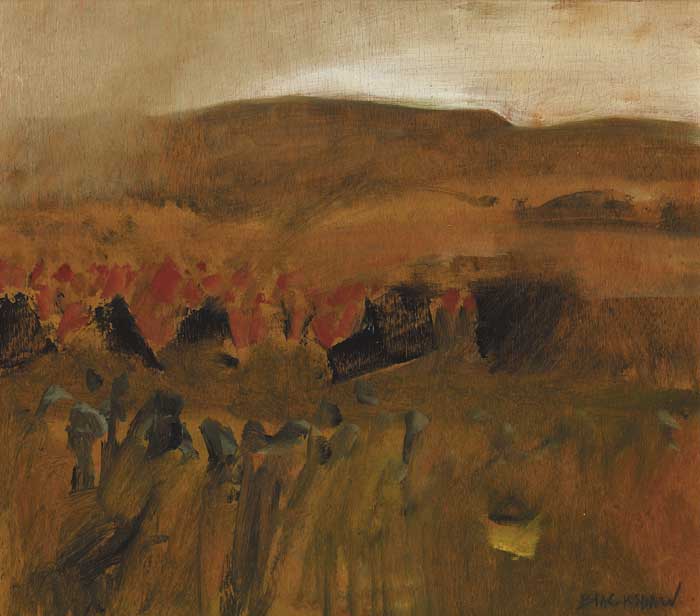 COUNTY DOWN LANDSCAPE by Basil Blackshaw HRHA RUA (1932-2016) at Whyte's Auctions