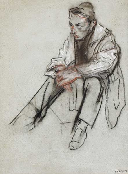 WORKING SKETCH, early 1950s by Seán Keating PPRHA HRA HRSA (1889-1977) PPRHA HRA HRSA (1889-1977) at Whyte's Auctions
