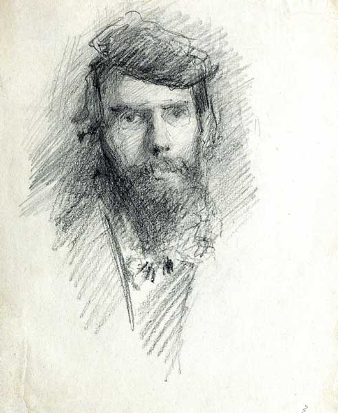 PORTRAIT OF 'AE' GEORGE RUSSELL (1867-1935) by John Butler Yeats RHA (1839-1922) at Whyte's Auctions