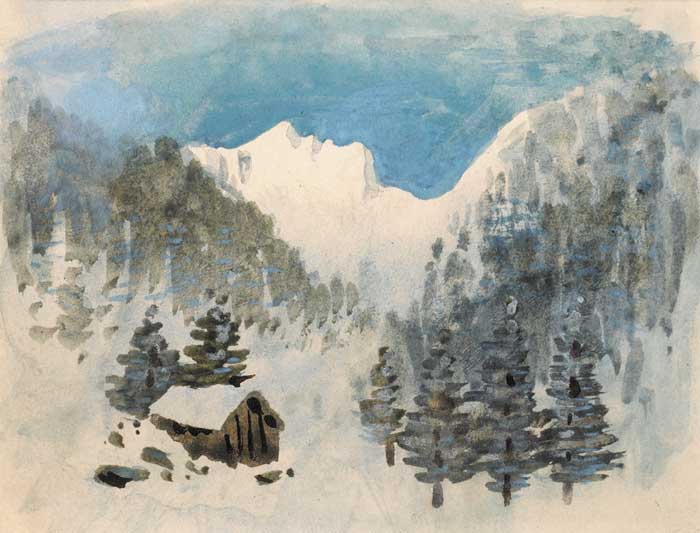 STUDY OF ALPINE SCENE by William Percy French (1854-1920) (1854-1920) at Whyte's Auctions