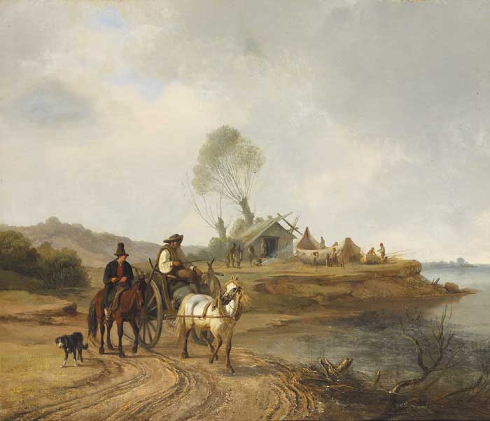 THE SHIPBUILDER'S CART by John O'Connor ARHA RI (1830-1889) at Whyte's Auctions