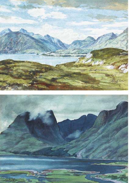 GLEN GOUR LANDSCAPES, SCOTLAND (A PAIR) by Colin Gibson RUA (b.1948) at Whyte's Auctions