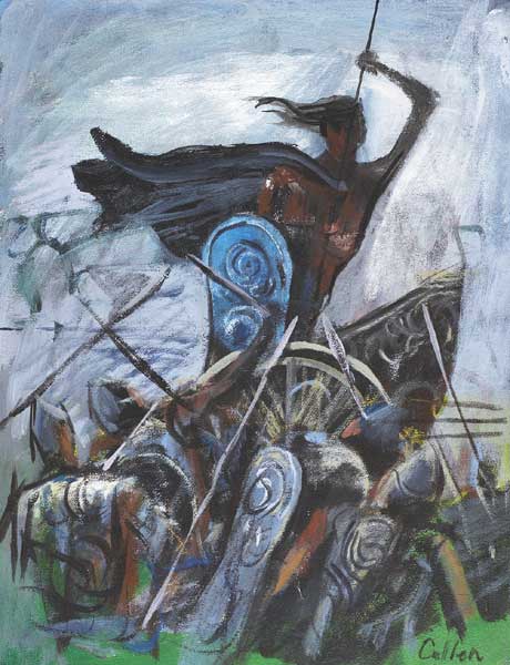 CELTIC WARRIOR by Charles Cullen sold for �300 at Whyte's Auctions