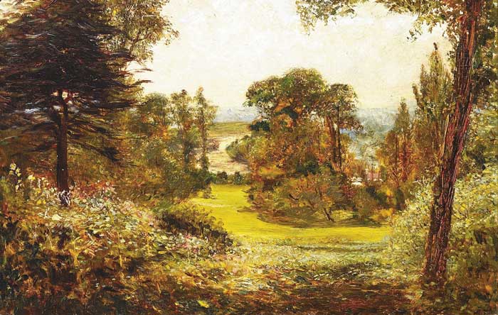 THE TERRACE GARDEN, RICHMOND, LONDON by Francis S. Walker sold for 800 at Whyte's Auctions