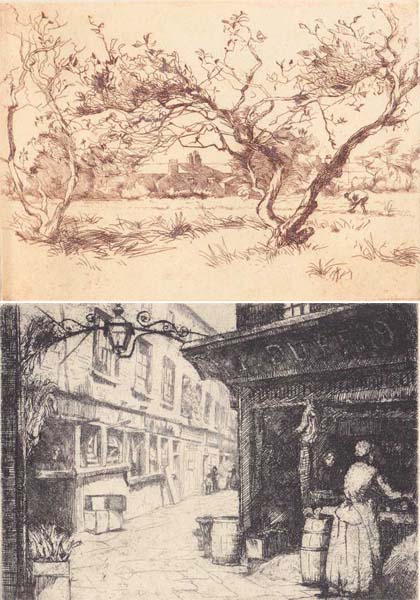 FOLIO OF ETCHINGS by Estella Frances Solomons HRHA (1882-1968) at Whyte's Auctions