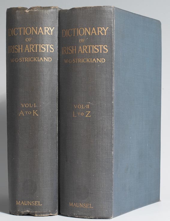 A DICTIONARY OF IRISH ARTISTS, VOLS. I & II by Walter G. Strickland sold for 500 at Whyte's Auctions