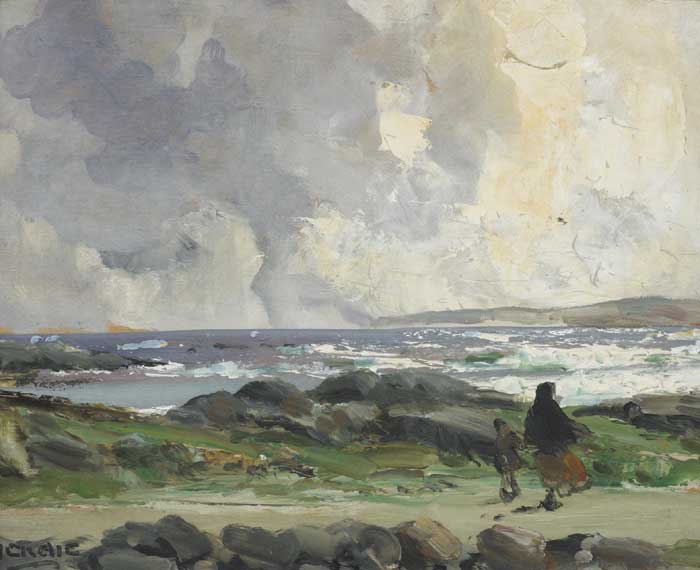 COMING STORM, ROSSES COAST, COUNTY DONEGAL by James Humbert Craig sold for 6,900 at Whyte's Auctions