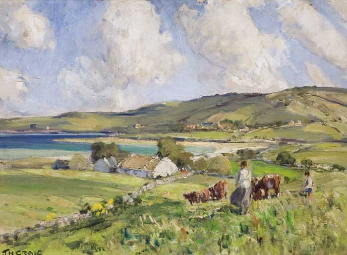 SUMMER IN THE ROSSES, COUNTY DONEGAL by James Humbert Craig sold for 9,000 at Whyte's Auctions