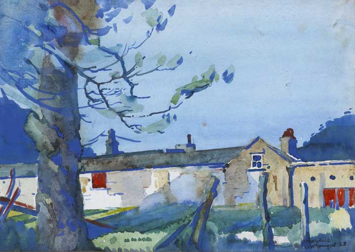 FARM BUILDING, 1928 by Maurice MacGonigal sold for �2,200 at Whyte's Auctions