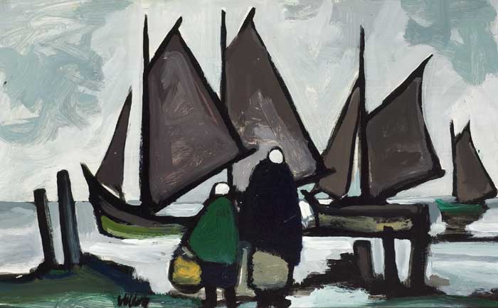 BROWN SAILS by Markey Robinson (1918-1999) (1918-1999) at Whyte's Auctions